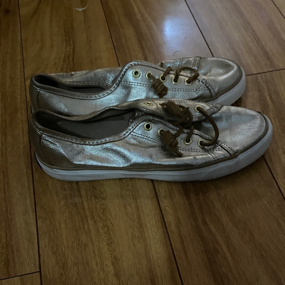 Sperry Metallic Gold Women's Loafers